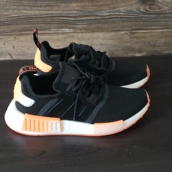 New Adidas NMD Womens Black Shoes Size 9 Casual Streetwear Everyday Walking - Picture 5 of 10